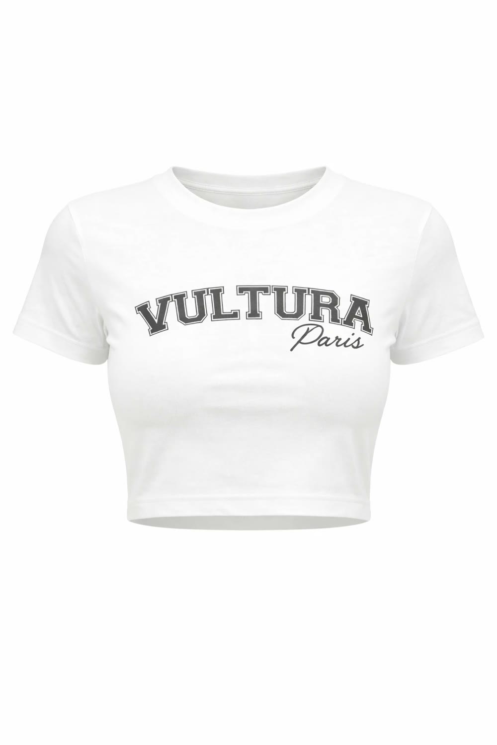 White Crop Top Noctis, crop top blanc Vultura Paris