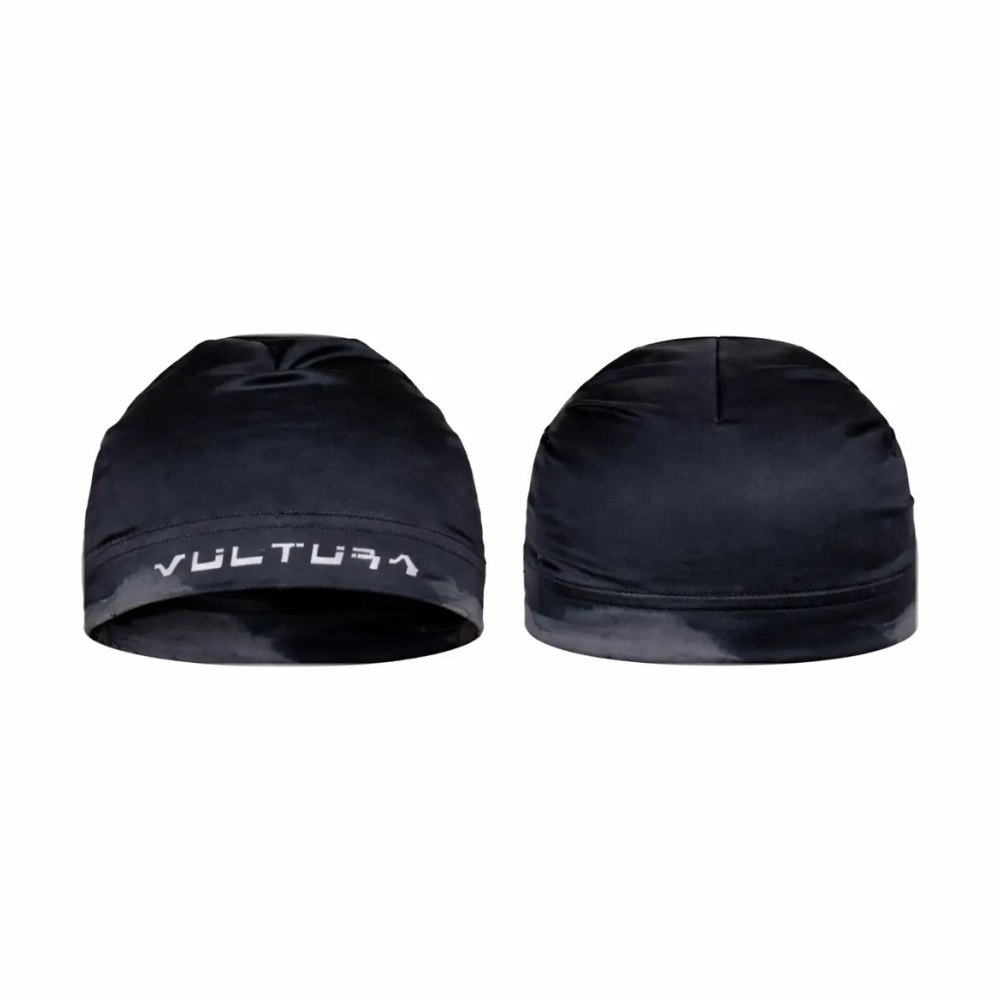 Satin Beanie Black / Grey, bonnet noir et gris Vultura