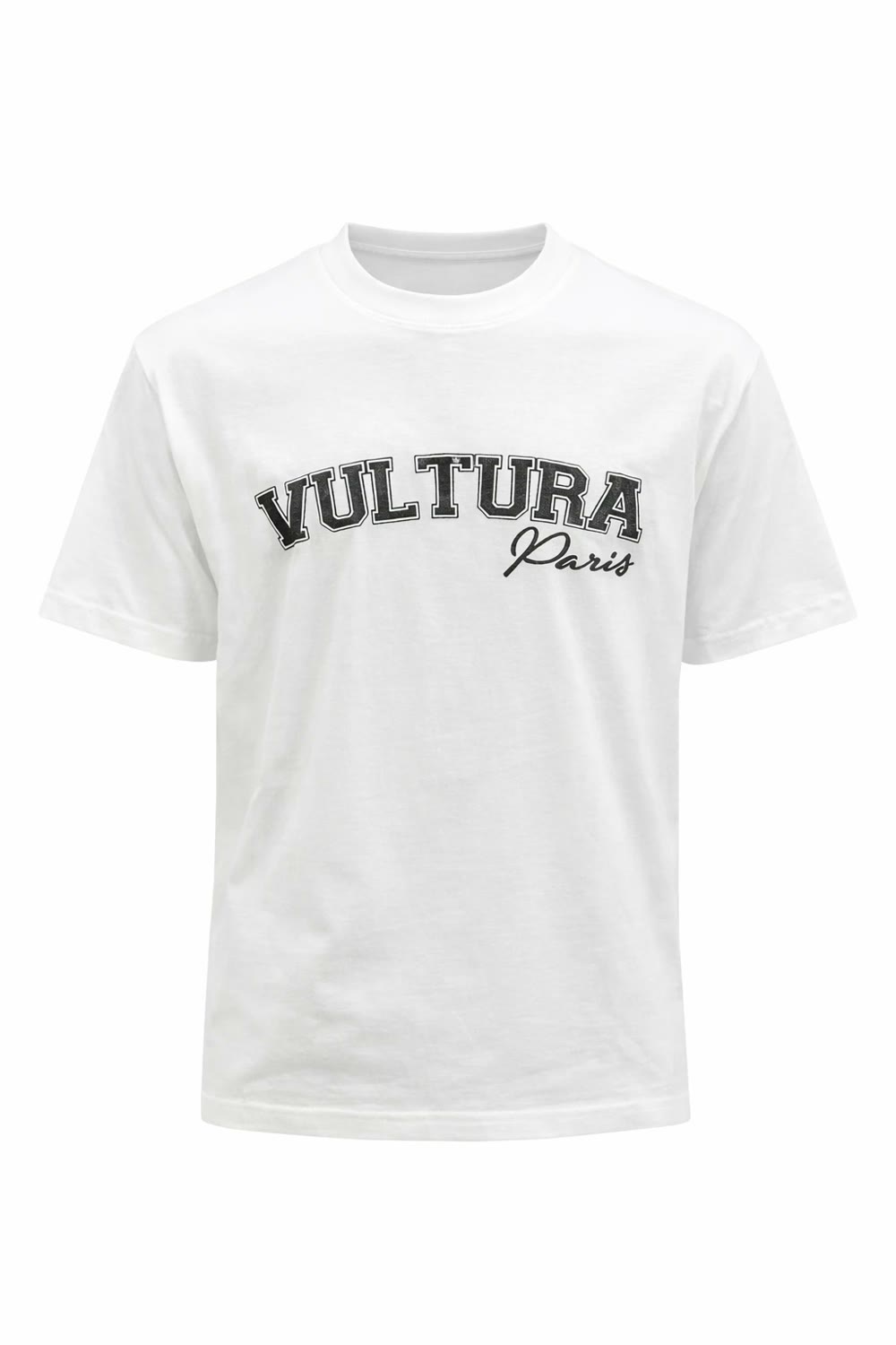 White Tee Noctis, tee blanc avec l'inscription Vultura Paris